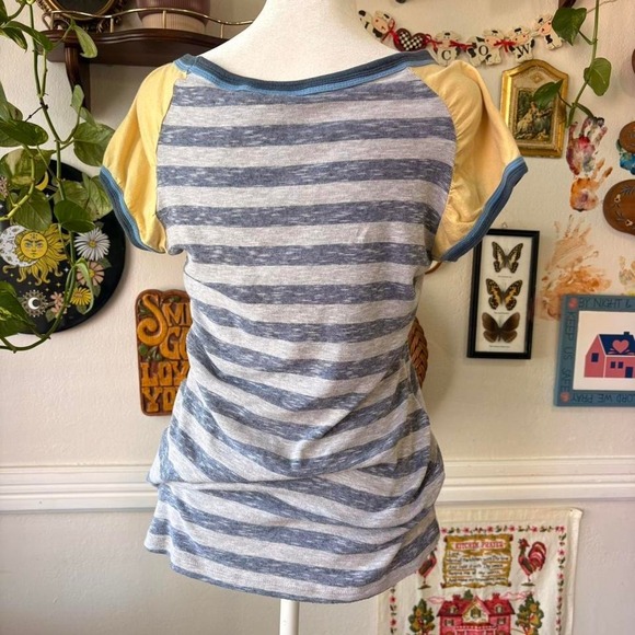 Vintage Y2K Spoiled Scoop Neck Striped Size XL for Layering - Picture 3 of 8